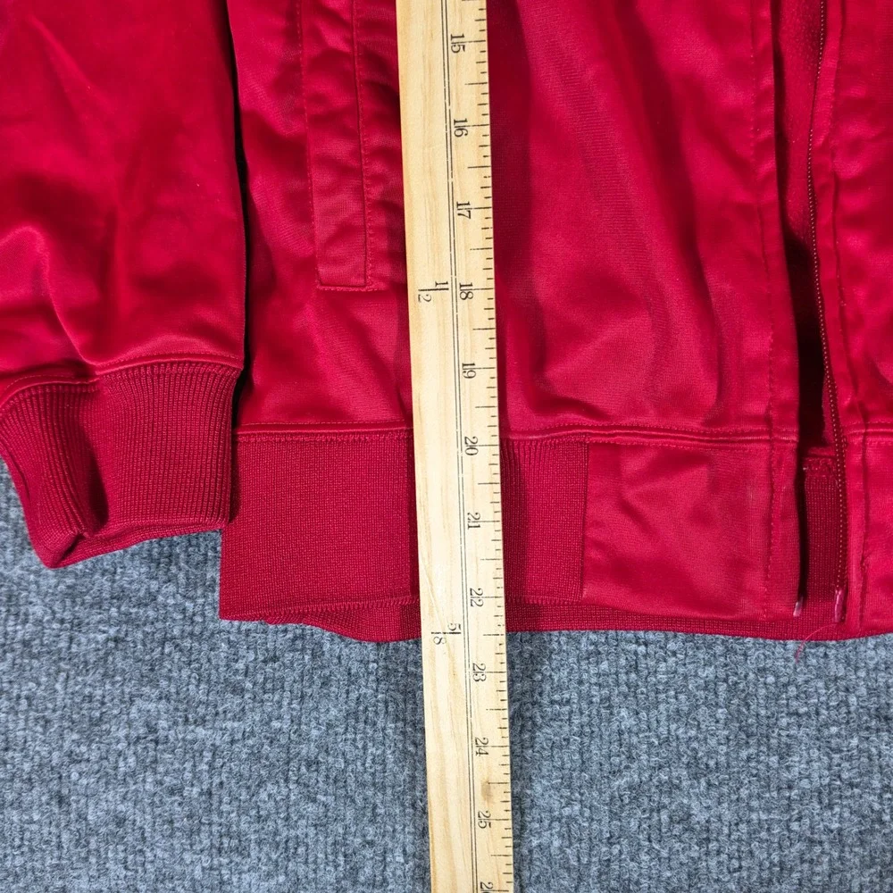 Ecko Unltd Kids Red Graphic Print Full Zip Track Jacket Size Medium Zipper FLAW